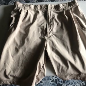 Under Armour Golf Shorts- Sz 34- Tan